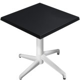 WAP | Bistro Ulkovuode | B: L: K 70 x 70 x 74 cm | Musta / Valkoinen | Neliö