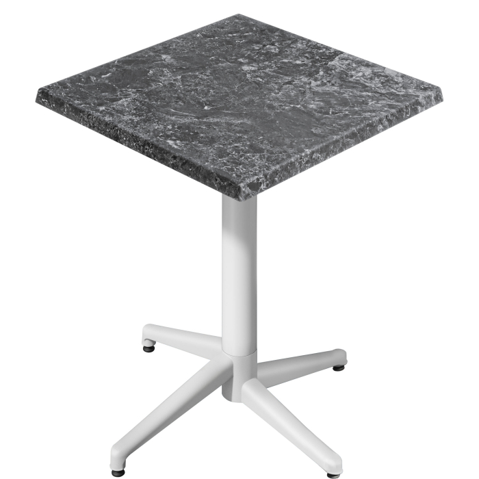 WAP | 31259 | L:P:A 60 x 60 x 109 cm | Colore della roccia / Bianco | Quadratisch | Klappbar