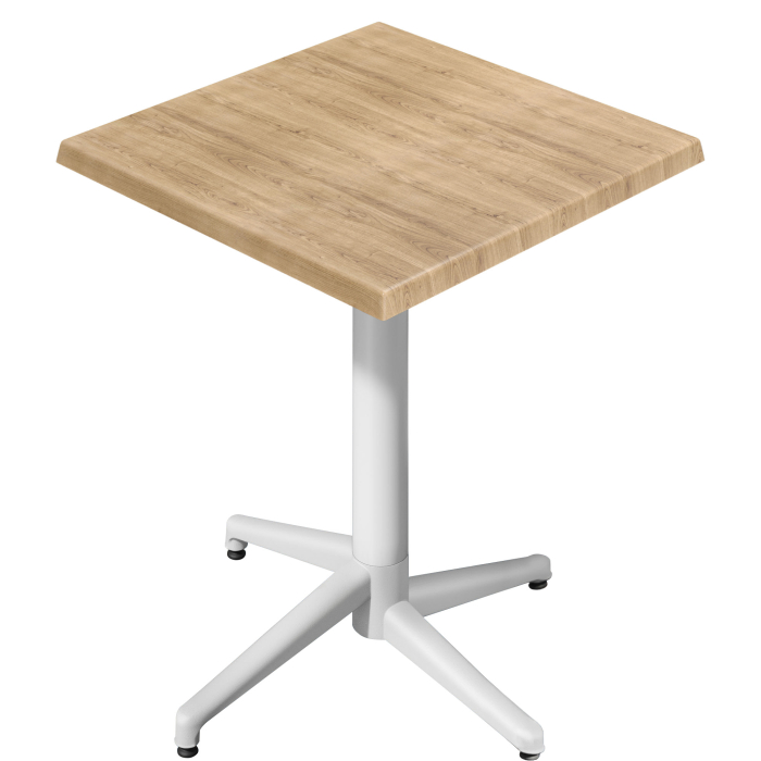 WAP | 31259 | L:P:H 70 x 70 x 109 cm | Chêne / Blanc | Quadratisch | Klappbar