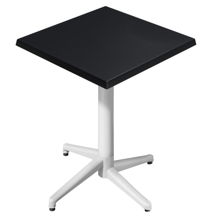 WAP | 31259 | L:P:H 70 x 70 x 109 cm | Noir / Blanc | Quadratisch | Klappbar