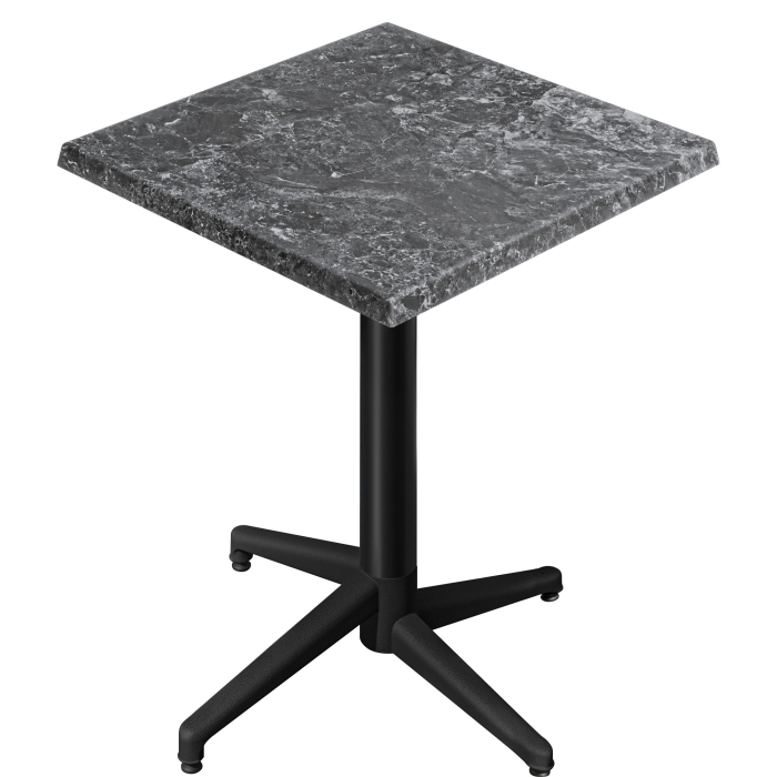 WAP | 31259 | L:P:H 70 x 70 x 109 cm | Rocher / Noir | Quadratisch | Klappbar