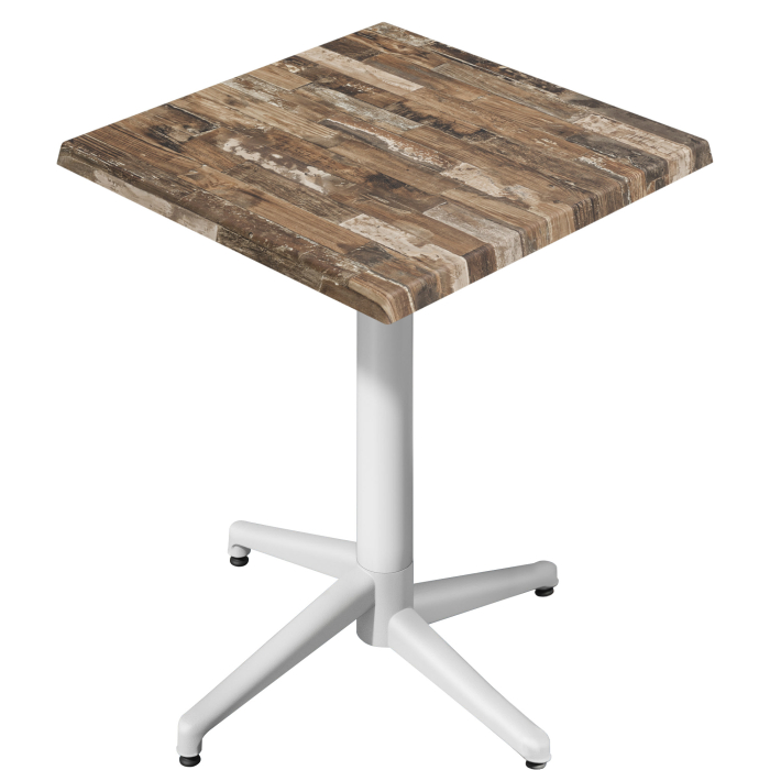 WAP | 31259 | L:S:K 60 x 60 x 109 cm | Vintage Old / Valkoinen | Quadratisch | Klappbar