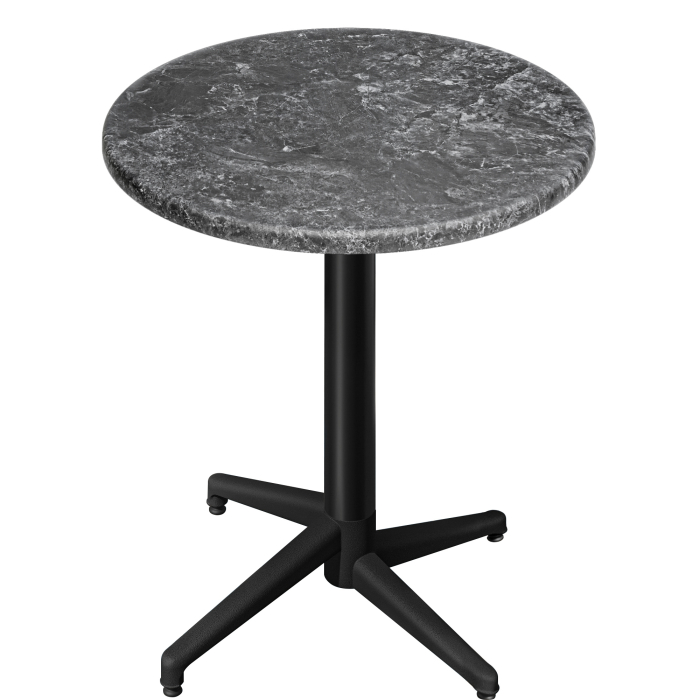 WAP | 31259 | Ø:A 70 x 109 cm | Colore della roccia / Nero | Rund | Klappbar