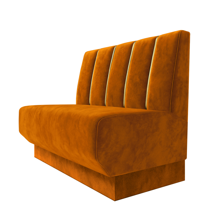 Wagner S | Gastrobank | B:H 100 x 100 cm | Orange | Dubaï | Velours