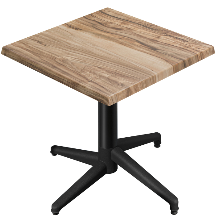 WAP | 31257 | An:Pr:Al 60 x 60 x 74 cm | Sheesham / Negro | Cuadrado