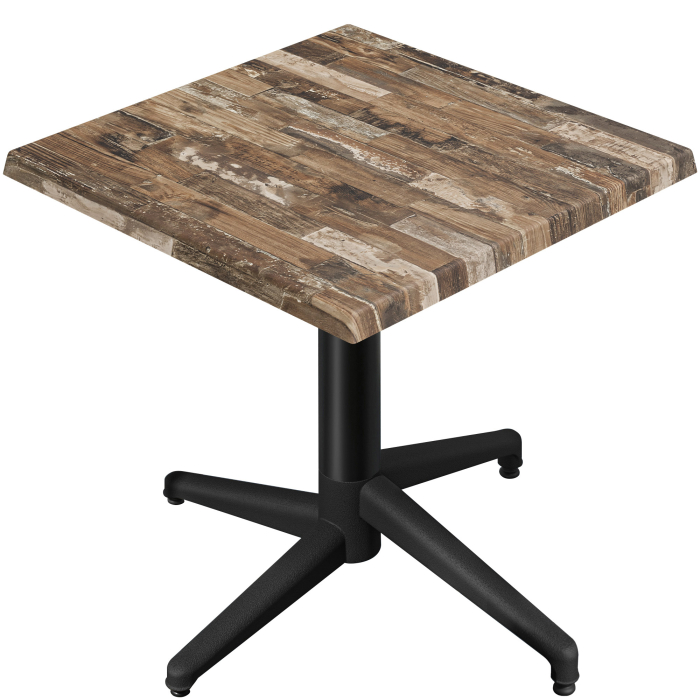 WAP | 31257 | B:D:H 70 x 70 x 74 cm | Vintage gammel / sort | Firkantet