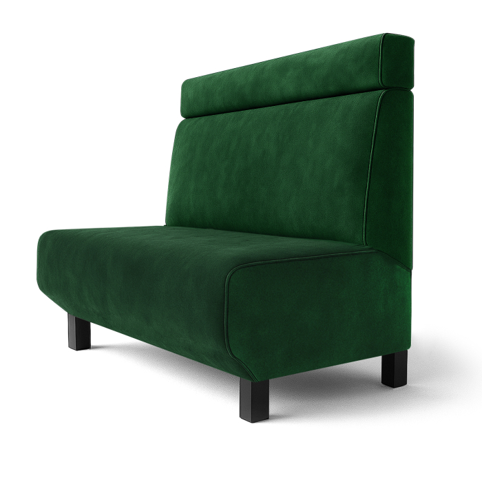 Wagner F | Ravintolapenkki | L:K 60 x 90 cm | Tummanvihreä | Sängynpääty | Sametti