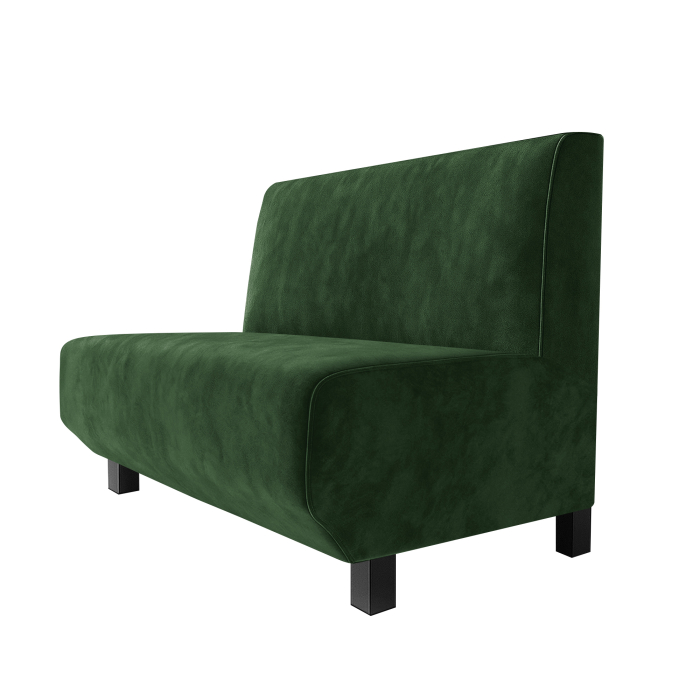Wagner F | Restaurant bench | W:H 60 x 120 cm | Dark green | Smooth | Velvet