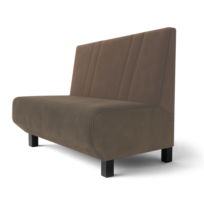 Wagner F | Gastrobank | L:K 60 x 120 cm | Taupe | Vinoraidallinen | sametti