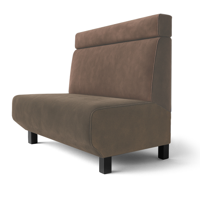 Wagner F | Restaurantbank | B:H 60 x 120 cm | Taupe | Hoofdeinde | Fluweel