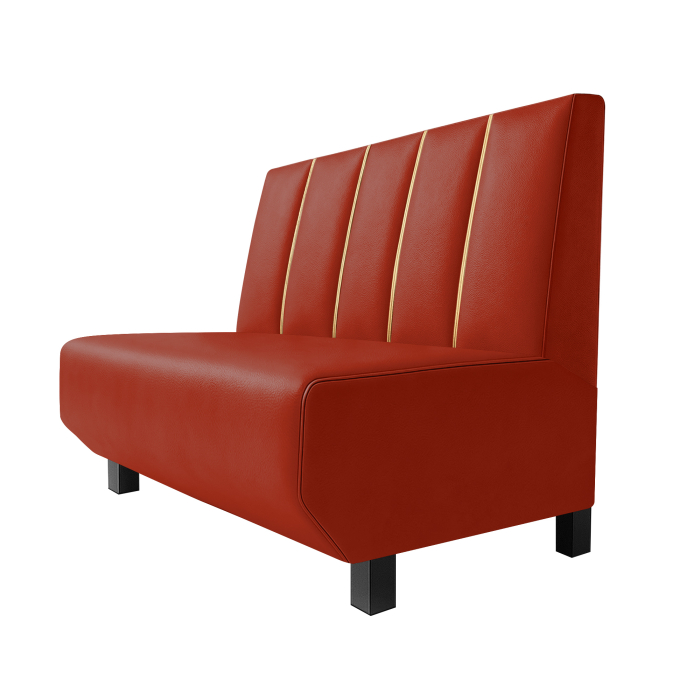 Wagner F | Gastrobank | W:H 60 x 90 cm | Red | Dubai | leather