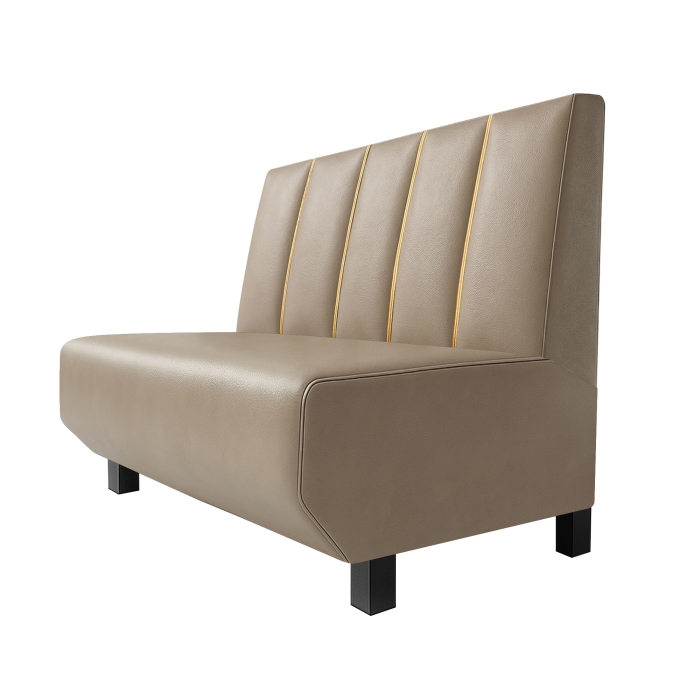Wagner F | Banquette de restaurant | L:H 60 x 90 cm | Taupe | Dubaï | Cuir