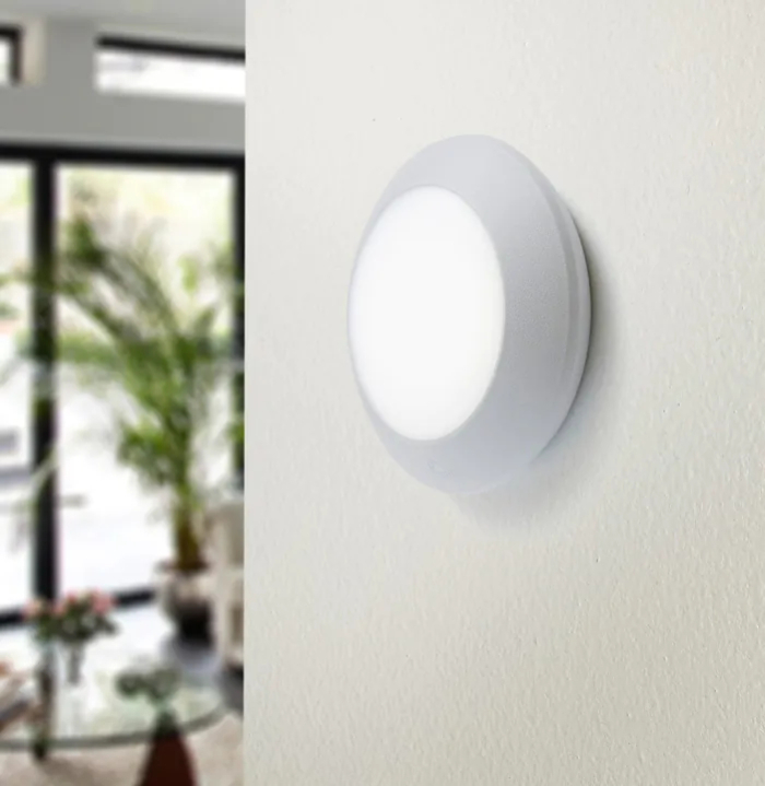 Aplique LED de exterior FIONA Gris GX53 3W Moderno 20cm IP66 A++ Blanco cálido 3000K 300lm Aplique LED de exterior FIONA Gris GX53 3W Moderno 20cm IP66 A++ Blanco cálido 3000K 300lm