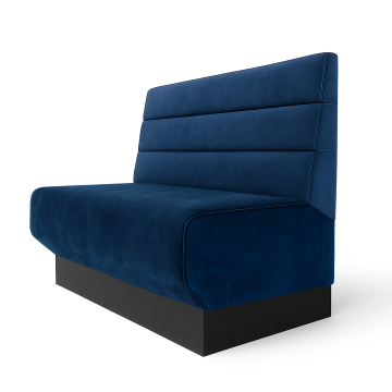 Wagner S | gastrobank | B:H 60 x 90 cm | Azul | Horizontalmente Rayado | Samt