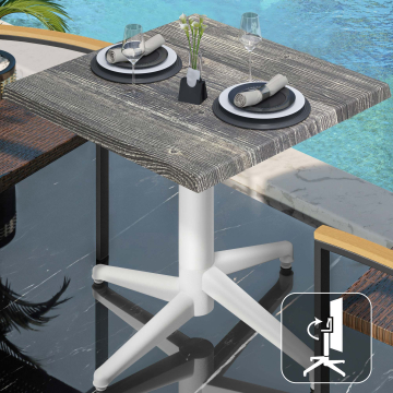 WAP | 31257 | B:D:H 60 x 60 x 74 cm | Rustikk Furu/Hvit | Torget