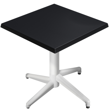 WAP | 31257 | B:D:H 70 x 70 x 74 cm | Zwart / Wit | Vierkant