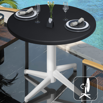 WAP | 31257 | Ø:H 70 x 74 cm | Svart / Vit | Runda