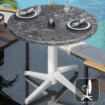 WAP | 31257 | Ø:H 70 x 74 cm | Rock / White | Round