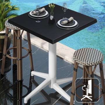 WAP | 31259 | B:D:H 60 x 60 x 109 cm | Zwart  / Wit | Quadratisch | Klappbar