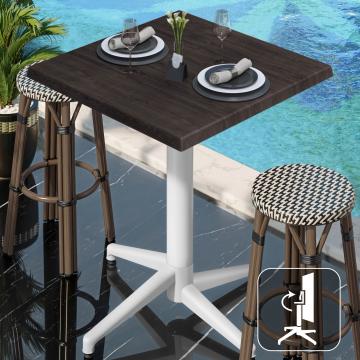 WAP | 31259 | B:D:H 60 x 60 x 109 cm | Wenge / Wit | Quadratisch | Klappbar