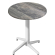 WAP | Bistro Außen Stehtisch | Ø:H 60 x 109 cm | Rustikal Kiefer / Weiß | Rund | Klappbar