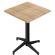 WAP | 31259 | B:D:H 60 x 60 x 109 cm | Eik / Svart | Quadratisch | Klappbar
