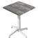 WAP | Bistro Außen Stehtisch | B:T:H 70 x 70 x 109 cm | Rustikal Kiefer / Weiß | Quadratisch | Klappbar