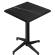 WAP | 31259 | B:D:H 60 x 60 x 109 cm | Svart marmor / Svart | Quadratisch | Klappbar