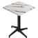 WAP | 31259 | B:D:H 60 x 60 x 109 cm | Hvit marmor / Svart | Quadratisch | Klappbar