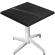 WAP | 31257 | B:D:H 70 x 70 x 74 cm | Sort marmor / hvid | Firkantet