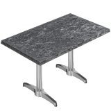 WBC | Bistro Extern Bord | B: T: H: 120 x 70 x 80,5 cm | Fels / Aluminium | Rektangulär | Tillsatsvikt