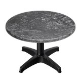 WBC | Jamaika Loungetisch | Ø:H 60 x 38 cm | Felsen / Schwarz | Zusatzgewicht