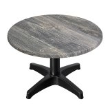 WBC | Jamaika Loungetabel | Ø:H 60 x 38 cm | Rustikfyr / Sort | Tilbehørsvægt