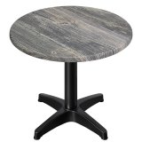 WBC | Bistro Outdoor Table | ⌀ H 70 x 80.5 cm | Rustic Pine / Black | Round