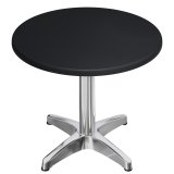 WBC | Bistro Table extérieur | Ø : H 70 x 80,5 cm | Noir / Aluminium | rond