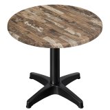 WBC | Bistro Utebord | Ø: H 70 x 80,5 cm | Vintage Old / Svart | Rund