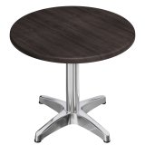 WBC | Bistro Utendørs Bord | Høyde: 70 x 80,5 cm | Wenge / Aluminium | Rund