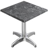 WBC | Bistro Exterior Table | W:H:D 60 x 60 x 80.5 cm | Rocks / Aluminum | Square