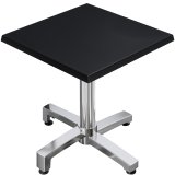 WBO | Bistro Ulkopöytä | K::L 60 x 60 x 78,5 cm | Musta / Alumiini | Neliön muotoinen