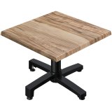 WBO | Jamaika Loungetisch | B:T:H 70 x 70 x 38 cm | Sheesham / Schwarz | Klappbar | Zusatzgewicht