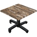 WBO | Jamaika Loungetisch | B:T:H 70 x 70 x 38 cm | Vintage Old / Schwarz | Klappbar | Zusatzgewicht