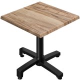 WBO | Bistro Ulkoilmatilava | K: L: H 70 x 70 x 78,5 cm | Sheesham / Musta | Neliönäinen | Taittuva + lisäpaino