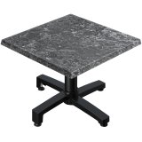 WBO | Jamaika Loungetisch | B:T:H 70 x 70 x 38 cm | Felsen / Schwarz | Zusatzgewicht