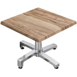 WBO | Jamaika Loungetisch | B:T:H 60 x 60 x 38 cm | Sheesham / Aluminium | Zusatzgewicht