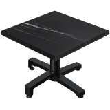 WBO | Jamaica Lounge Table | W: D: H 60 x 60 x 40 cm | Black Marble / Black | Additional Weight
