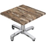 WBO | Jamaika Loungetisch | B:T:H 60 x 60 x 38 cm | Vintage Old / Aluminium | Zusatzgewicht