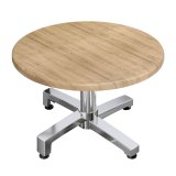WBO | Jamaika Loungetisch | Ø:H 60 x 38 cm | Eiche / Aluminium