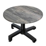 WBO | Jamaika Mesa de centro | Ø:H 70 x 40 cm | Rústico Abedul / Negro
