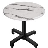 WBO | 31257 | Ø:H 70 x 76 cm | Vit marmor / svart | Runda