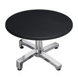 WBO | Jamaika Loungetisch | Ø:H 60 x 38 cm | Schwarz / Aluminium | Klappbar | Zusatzgewicht